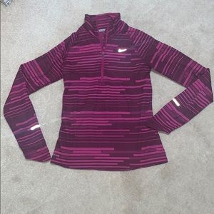 Nike quarter zip reflective top